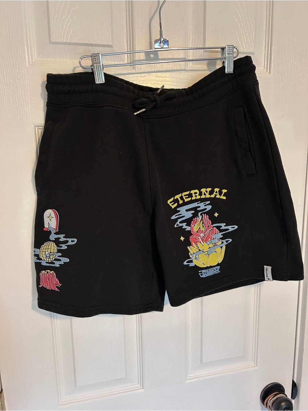 Jiberish x Smartwool Black Men's 'Eternal' Graphic Shorts